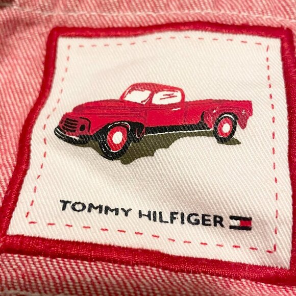 Vintage Tommy Hilfiger Toddler Overalls 12 - 18 M Red Truck - Picture 9 of 16